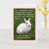 Hersenchirurg humor verjaardag kaart (Gele Bloem)