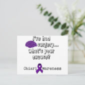 hersenchirurgie briefkaart (Staand voorkant)