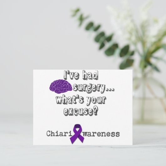 hersenchirurgie briefkaart (Staand voorkant)