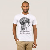 hersenchirurgie Neurologen Antiek medische tekenin T-shirt (Voorkant volledig)