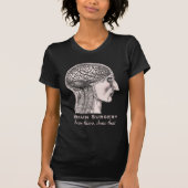 Hersenchirurgie Overlevende Antiek medische gravur T-shirt (Voorkant)