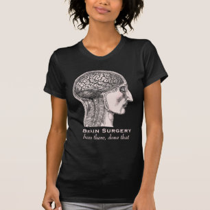 Hersenchirurgie Overlevende Antiek medische gravur T-shirt