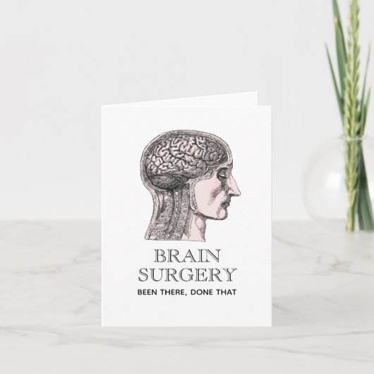 Hersenchirurgie Patiënt krijgen goed Kaart (Voorkant)