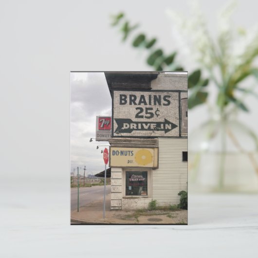 Hersenen 25 cent briefkaart (Staand voorkant)