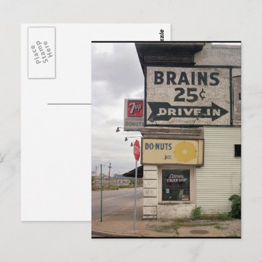 Hersenen 25 cent briefkaart (Voorkant / Achterkant)