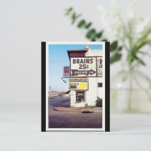 Hersenen 25 cent briefkaart (Staand voorkant)