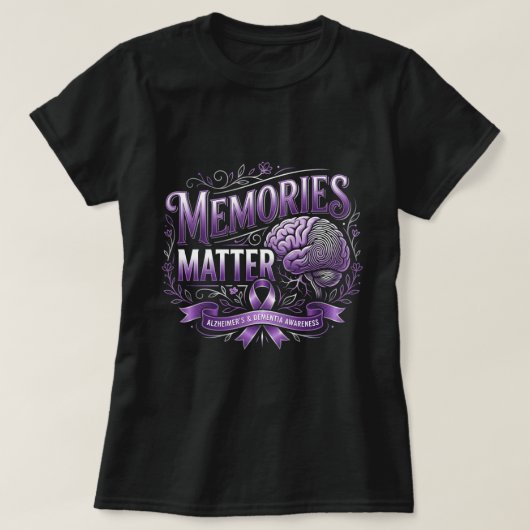 Hersenen Alzheimer Dementie Shirt (Design voorkant)