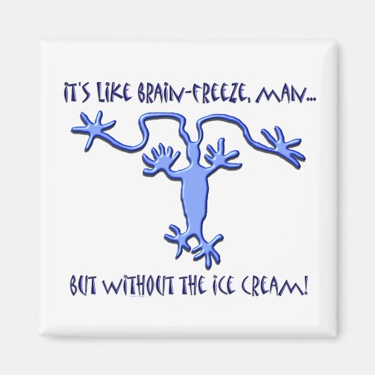 Hersenen bevriezen! - Magneet #2 (Voorkant)