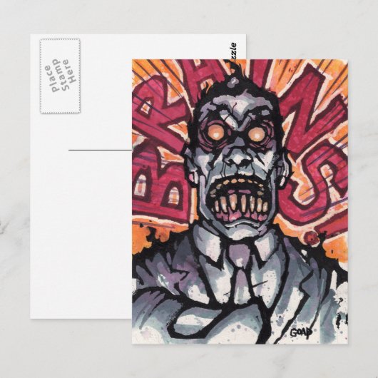 Hersenen! briefkaart - Goad (Voorkant / Achterkant)