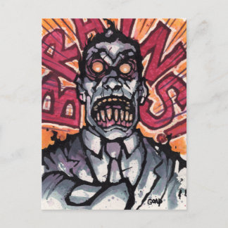 Hersenen! briefkaart - Goad