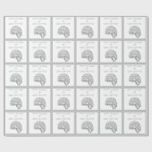 hersenen cadeaupapier (Vlak)