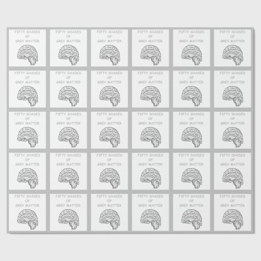 hersenen cadeaupapier (Vlak)