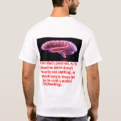 Hersenen Conserveringsbericht (lichtgevend) T-shirt (Achterkant)