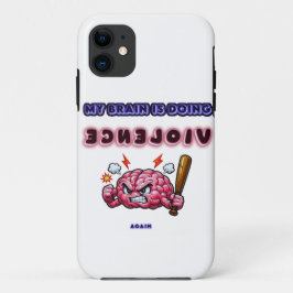 Hersenen die geweld gebruiken Case-Mate iPhone case
