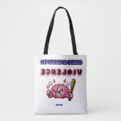 Hersenen die geweld gebruiken tote bag (Voorkant)