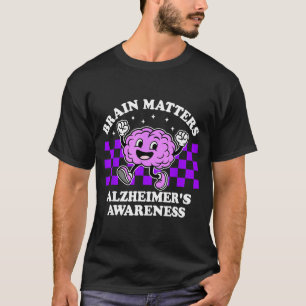 Hersenen en geheugen alzheimer bewustzijn t-shirt