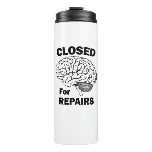 Hersenen gesloten voor reparaties thermosbeker (Voorkant)
