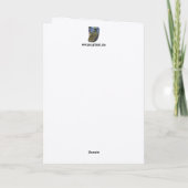 Hersenen gevouwen Wenskaart Kaart (Achterkant)