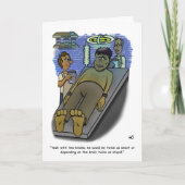 Hersenen gevouwen Wenskaart Kaart (Voorkant)