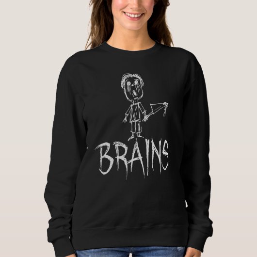 Hersenen Halloween Kostuum Woord 1 Trui (Voorkant)