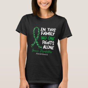 Hersenen handicap bewustzijn deze familie niemand  t-shirt