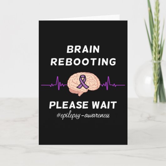 Hersenen Herstarten Even Geduld Epilepsie Bewustzi Kaart (Voorkant)