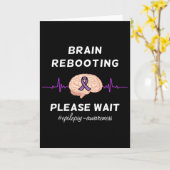 Hersenen Herstarten Even Geduld Epilepsie Bewustzi Kaart (Gele Bloem)
