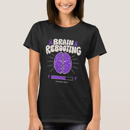 Hersenen Herstarten Even Geduld T-shirt (Voorkant)