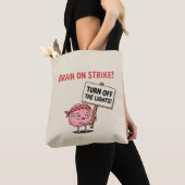 Hersenen in staking — Doe de lichten uit Tote Bag (Dichtbij)
