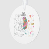 Hersenen Infographic Ornament (voorkant)