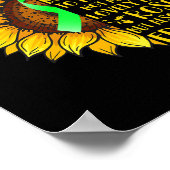 Hersenen invaliditeit krijger zonnebloem beperking poster (Hoek)