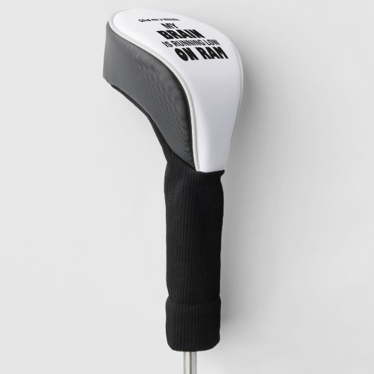 Hersenen laag op RAM Golfheadcover (Schuin)