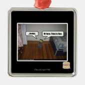 hersenen metalen ornament (Voorkant)