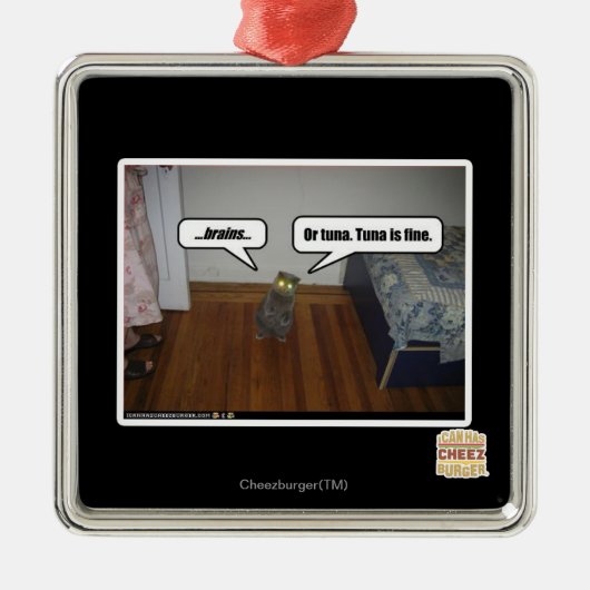 hersenen metalen ornament (Voorkant)