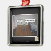 hersenen metalen ornament (Links)