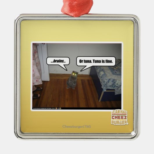 hersenen metalen ornament (Voorkant)