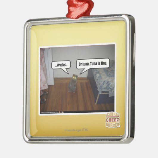 hersenen metalen ornament (Links)