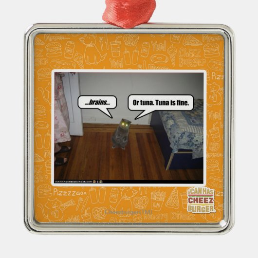 hersenen metalen ornament (Voorkant)