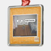 hersenen metalen ornament (Links)