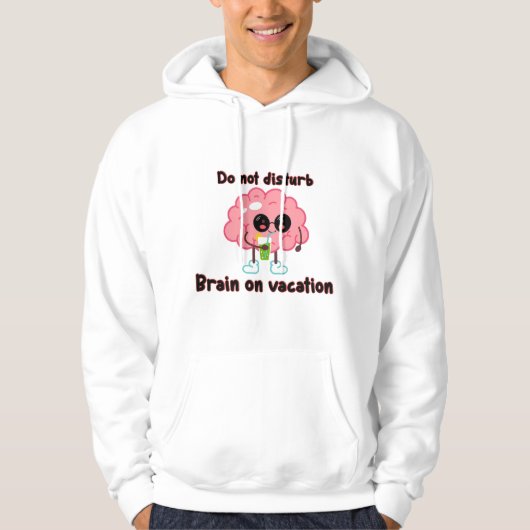 Hersenen op vakantie hoodie (Voorkant)