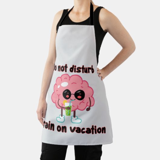 Hersenen op vakantie schort (Insitu)