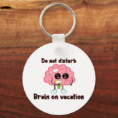 Hersenen op vakantie sleutelhanger (Voorkant)