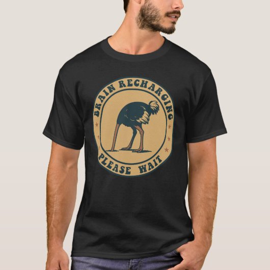 Hersenen Opladen: Mentale Reset Modus T-shirt (Voorkant)