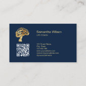 Hersenen Psycholoog Therapeut Psychiater QR-code Visitekaartje (Achterkant)