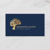 Hersenen Psycholoog Therapeut Psychiater QR-code Visitekaartje (Voorkant)