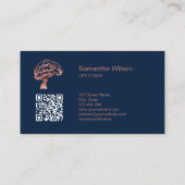 Hersenen Psycholoog Therapeut Psychiater QR-code Visitekaartje (Achterkant)