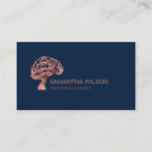 Hersenen Psycholoog Therapeut Psychiater QR-code Visitekaartje (Voorkant)