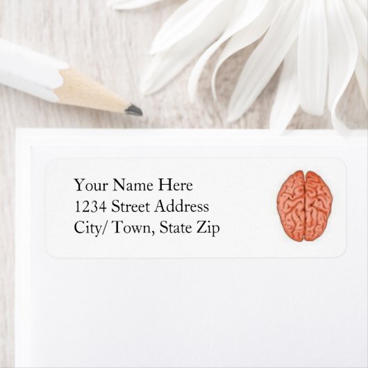 Hersenen retourlabels etiket (Insitu)