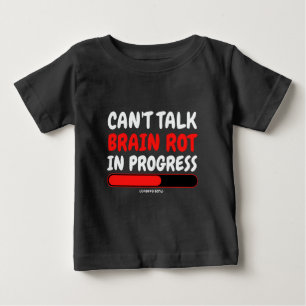 Hersenen Rot T-shirt voor kinderen Brainrot Woord