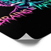 Hersenen = Sticker Poster (Hoek)